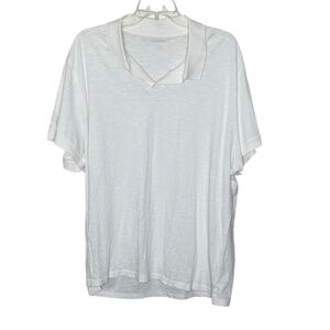 ❤️ BONOBOS Men’s White Short Sleeve Polo Tee Size XXL